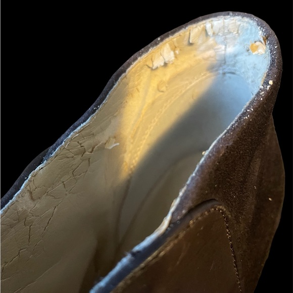 Nine West brown suede and leather bootie - Picture 3 of 7